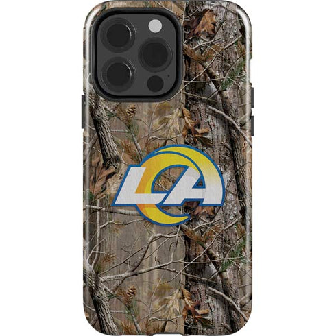 NFL Los Angeles Rams Realtree AP Camo iPhone 15 Pro Impact Case