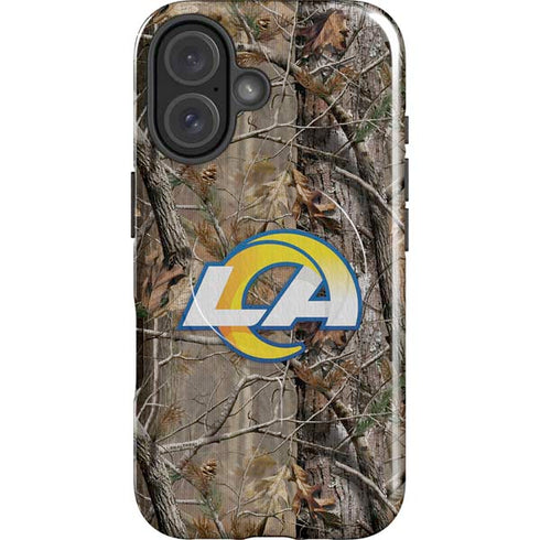 NFL Los Angeles Rams Realtree AP Camo iPhone 16 Magsafe Impact Case