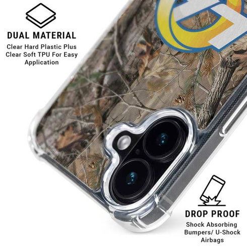 NFL Los Angeles Rams Realtree AP Camo iPhone 16 Plus Clear Case