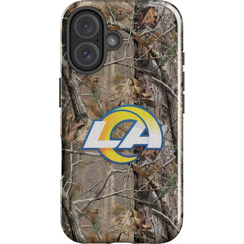 NFL Los Angeles Rams Realtree AP Camo iPhone 16 Plus Impact Case