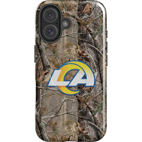 NFL Los Angeles Rams Realtree AP Camo iPhone 16 Plus Magsafe Impact Case
