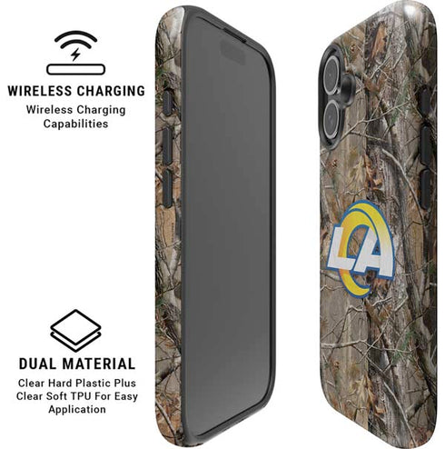 NFL Los Angeles Rams Realtree AP Camo iPhone 16 Plus Magsafe Impact Case
