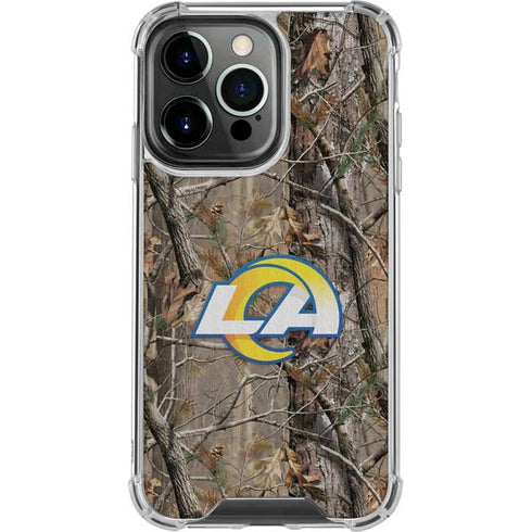 NFL Los Angeles Rams Realtree AP Camo iPhone 16 Pro Clear Case