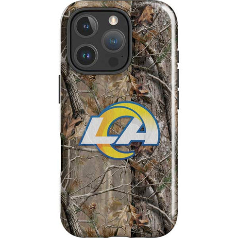 NFL Los Angeles Rams Realtree AP Camo iPhone 16 Pro Magsafe Impact Case