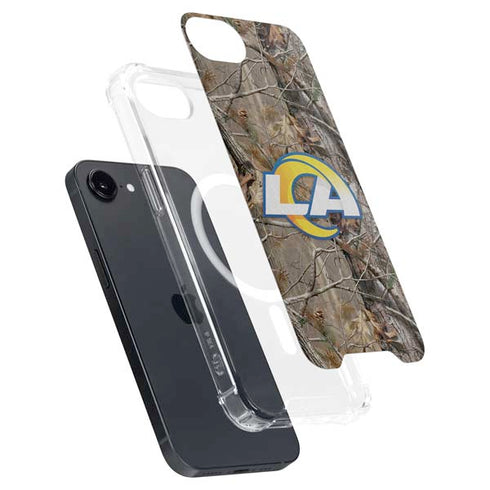NFL Los Angeles Rams Realtree AP Camo iPhone 16e MagSafe Case