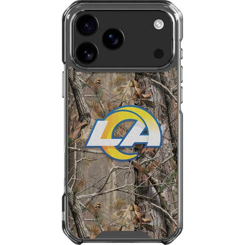 NFL Los Angeles Rams Realtree AP Camo iPhone 18 Pro Max Clear Case
