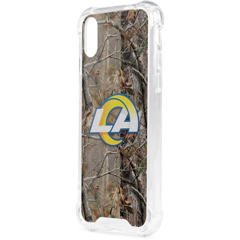 NFL Los Angeles Rams Realtree AP Camo iPhone XS Clear Case