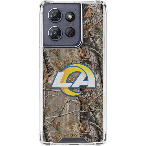 NFL Los Angeles Rams Realtree AP Camo Moto G Play 5G (2025) Clear Case