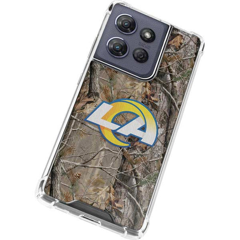 NFL Los Angeles Rams Realtree AP Camo Moto G Power 5G (2025) Clear Case