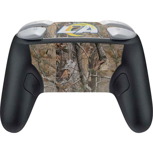 NFL Los Angeles Rams Realtree AP Camo Nintendo Switch 2 (2025) Pro Controller Skin
