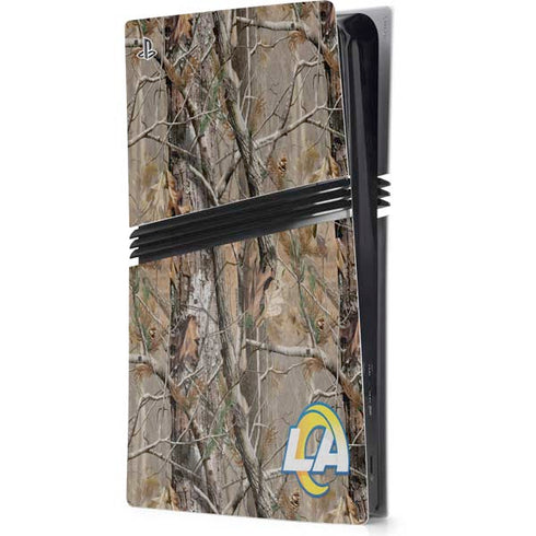 NFL Los Angeles Rams Realtree AP Camo PS5 Pro Console Skin