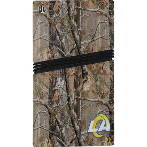 NFL Los Angeles Rams Realtree AP Camo PS5 Pro Console Skin