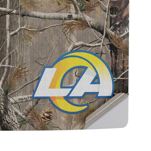 NFL Los Angeles Rams Realtree AP Camo PS5 Pro Disk Console Skin