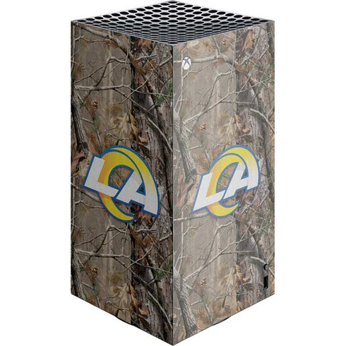 NFL Los Angeles Rams Realtree AP Camo XBox Series X Digital Edition Console Skin