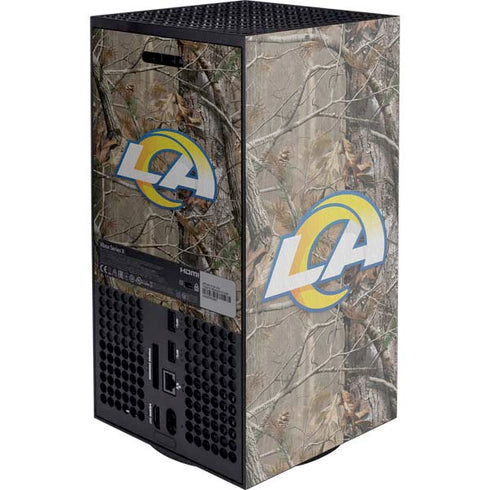 NFL Los Angeles Rams Realtree AP Camo XBox Series X Digital Edition Console Skin