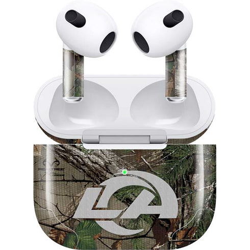 NFL Los Angeles Rams Realtree Xtra Green Camo Apple AirPods (3rd Gen 2021) Skin