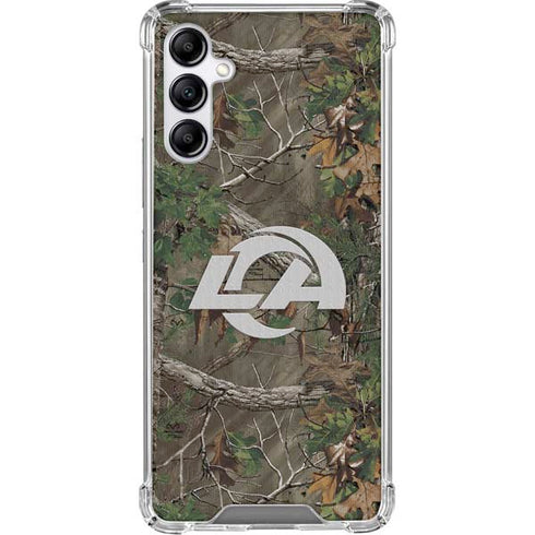NFL Los Angeles Rams Realtree Xtra Green Camo Gabb Phone 4 Clear Case
