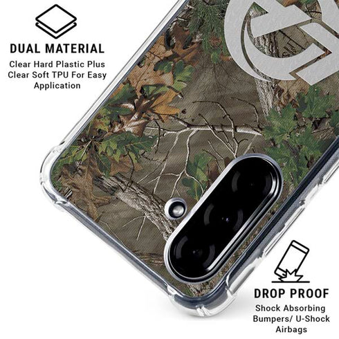 NFL Los Angeles Rams Realtree Xtra Green Camo Galaxy A36 5G Clear Case