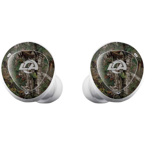 NFL Los Angeles Rams Realtree Xtra Green Camo Galaxy Buds Plus Skin