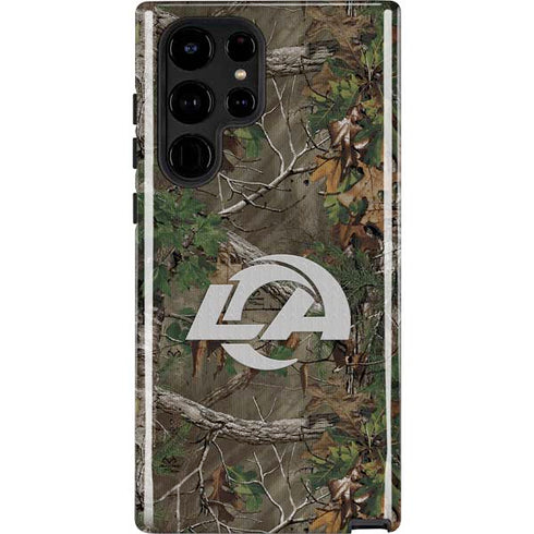 NFL Los Angeles Rams Realtree Xtra Green Camo Galaxy S25 Ultra Impact Case