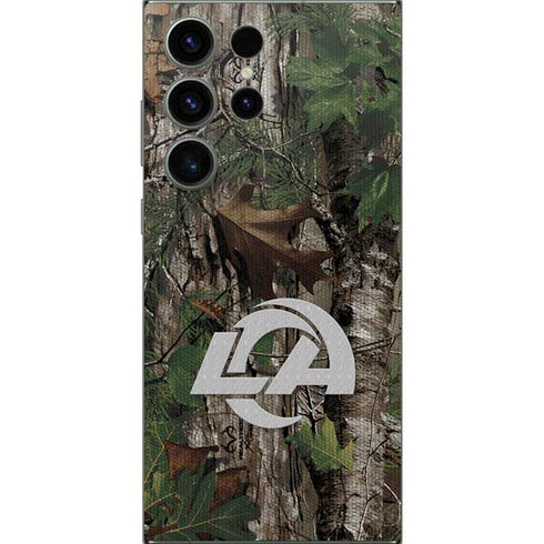 NFL Los Angeles Rams Realtree Xtra Green Camo Galaxy S24 Ultra Skin