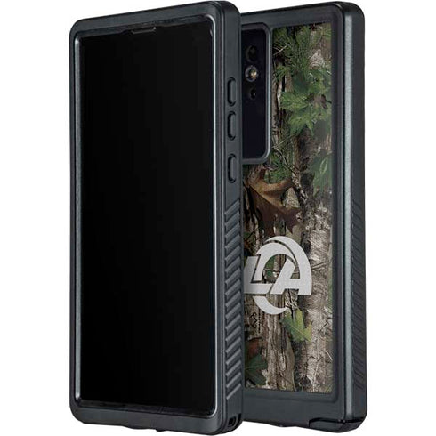 NFL Los Angeles Rams Realtree Xtra Green Camo Galaxy S24 Ultra Waterproof Case