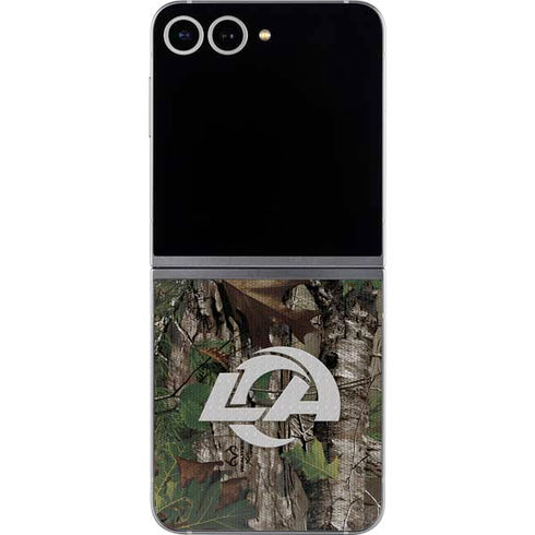 NFL Los Angeles Rams Realtree Xtra Green Camo Galaxy Z Flip6 Skin
