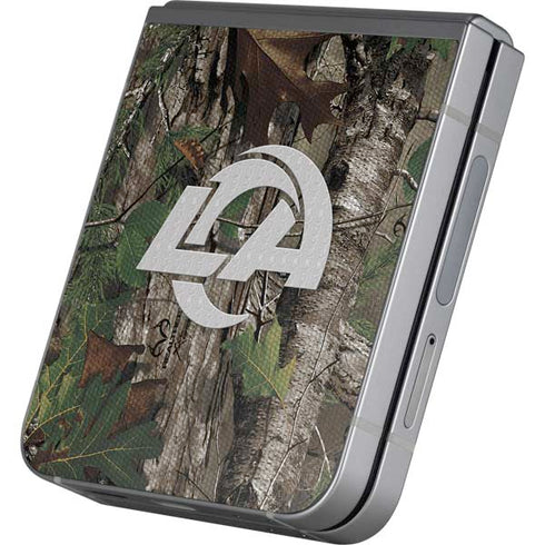 NFL Los Angeles Rams Realtree Xtra Green Camo Galaxy Z Flip6 Skin