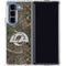 NFL Los Angeles Rams Realtree Xtra Green Camo Galaxy Z Fold5 5G Clear Case