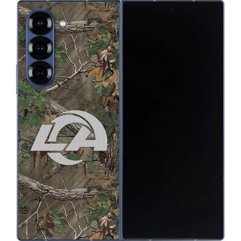 NFL Los Angeles Rams Realtree Xtra Green Camo Galaxy Z Fold6 Skin