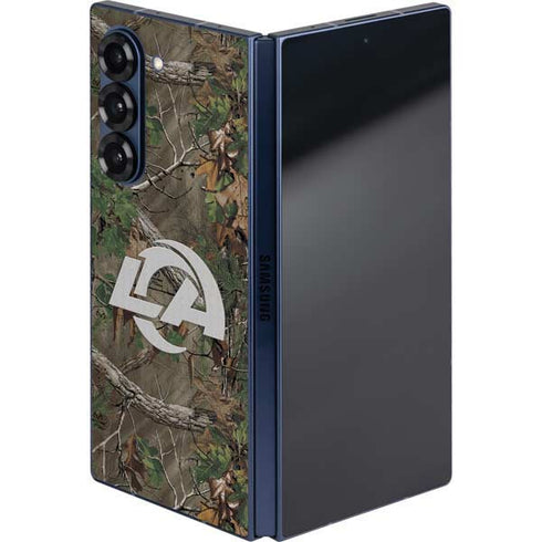 NFL Los Angeles Rams Realtree Xtra Green Camo Galaxy Z Fold6 Skin