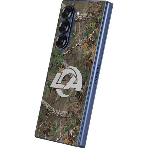 NFL Los Angeles Rams Realtree Xtra Green Camo Galaxy Z Fold6 Skin