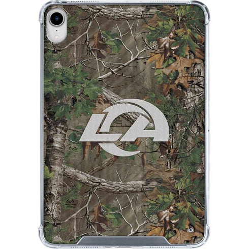 NFL Los Angeles Rams Realtree Xtra Green Camo iPad 11th Gen (2025) Clear Case