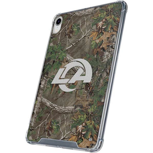 NFL Los Angeles Rams Realtree Xtra Green Camo iPad 11th Gen (2025) Clear Case