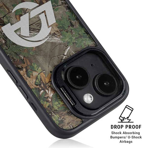 NFL Los Angeles Rams Realtree Xtra Green Camo iPhone 13 Kickstand Case