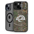 NFL Los Angeles Rams Realtree Xtra Green Camo iPhone 15 Kickstand Case