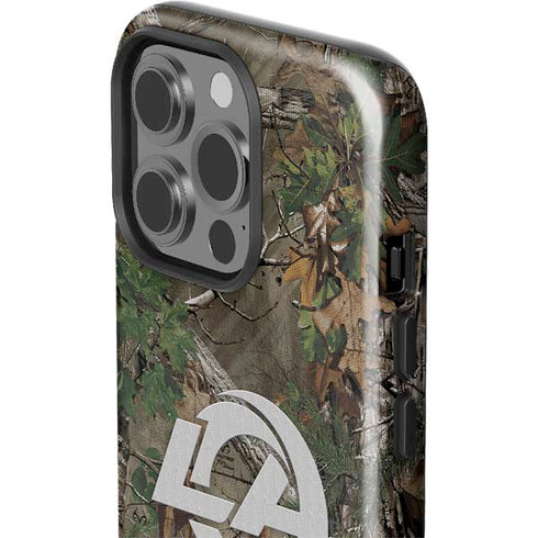 NFL Los Angeles Rams Realtree Xtra Green Camo iPhone 15 Pro Impact Case