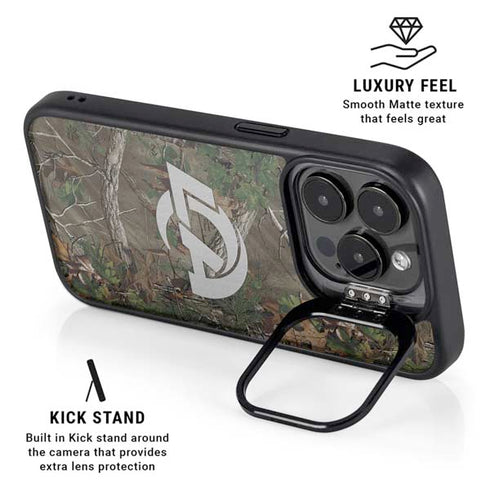 NFL Los Angeles Rams Realtree Xtra Green Camo iPhone 15 Pro Kickstand Case
