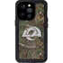 NFL Los Angeles Rams Realtree Xtra Green Camo iPhone 15 Pro Waterproof Case