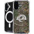 NFL Los Angeles Rams Realtree Xtra Green Camo iPhone 16 MagSafe Case