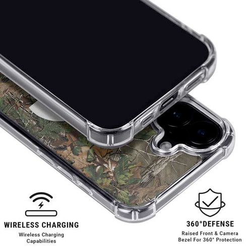 NFL Los Angeles Rams Realtree Xtra Green Camo iPhone 16 Plus Clear Case