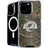 NFL Los Angeles Rams Realtree Xtra Green Camo iPhone 16 Pro MagSafe Case