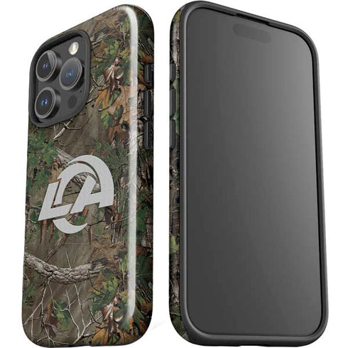 NFL Los Angeles Rams Realtree Xtra Green Camo iPhone 16 Pro Max Impact Case