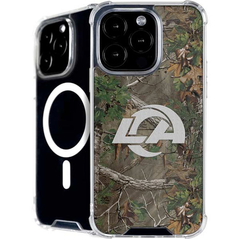 NFL Los Angeles Rams Realtree Xtra Green Camo iPhone 16 Pro Max MagSafe Case