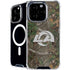 NFL Los Angeles Rams Realtree Xtra Green Camo iPhone 16 Pro Max MagSafe Case