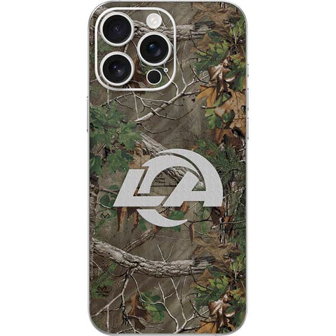 NFL Los Angeles Rams Realtree Xtra Green Camo iPhone 16 Pro Max Skin