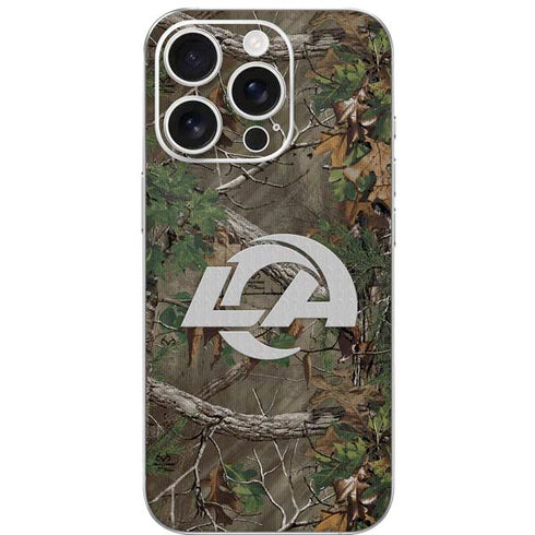 NFL Los Angeles Rams Realtree Xtra Green Camo iPhone 16 Pro Skin