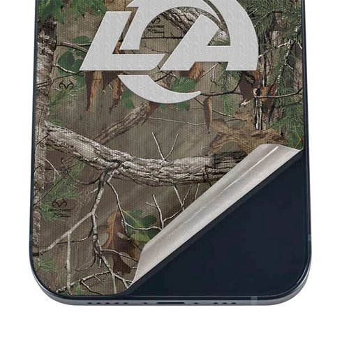 NFL Los Angeles Rams Realtree Xtra Green Camo iPhone 16 Skin