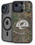NFL Los Angeles Rams Realtree Xtra Green Camo iPhone 16e Kickstand Case
