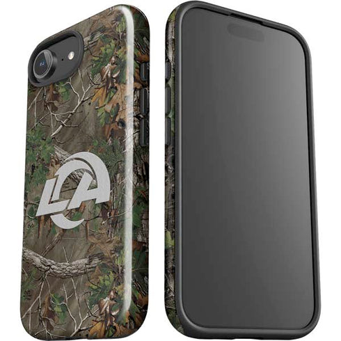 NFL Los Angeles Rams Realtree Xtra Green Camo iPhone 16e Impact Case